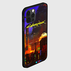 Чехол для iPhone 12 Pro Cyberpunk 2077: Night City, цвет: 3D-черный — фото 2