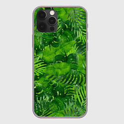 Чехол для iPhone 12 Pro Тропический лес, цвет: 3D-серый