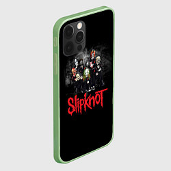 Чехол для iPhone 12 Pro Slipknot Band, цвет: 3D-салатовый — фото 2
