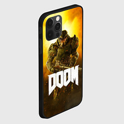 Чехол для iPhone 12 Pro DOOM: Soldier, цвет: 3D-черный — фото 2