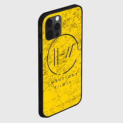 Чехол для iPhone 12 Pro 21 Pilots: Yellow Grunge, цвет: 3D-черный — фото 2