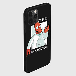 Чехол для iPhone 12 Pro Zoidberg: Trust Me, цвет: 3D-черный — фото 2