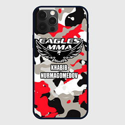 Чехол для iPhone 12 Pro Khabib Nurmagomedov: Red Camo, цвет: 3D-черный