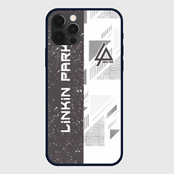 Чехол для iPhone 12 Pro Linkin Park: Grey Form, цвет: 3D-черный
