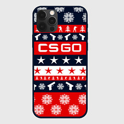 Чехол для iPhone 12 Pro CS:GO New Year, цвет: 3D-черный