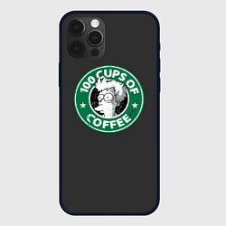 Чехол для iPhone 12 Pro 100 cups of coffee, цвет: 3D-черный
