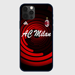 Чехол для iPhone 12 Pro AC Milan - FC, цвет: 3D-черный