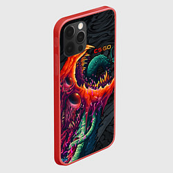 Чехол для iPhone 12 Pro CS:GO Hyper Beast Original, цвет: 3D-красный — фото 2