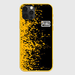 Чехол для iPhone 12 Pro PUBG: Yellow vs Black, цвет: 3D-желтый
