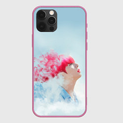 Чехол для iPhone 12 Pro BTS: Jungkook Pink, цвет: 3D-малиновый