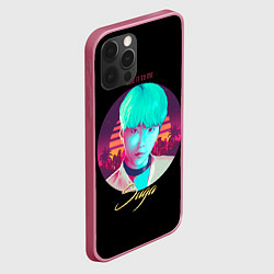 Чехол для iPhone 12 Pro BTS: Give it to me Suga, цвет: 3D-малиновый — фото 2