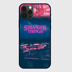 Чехол для iPhone 12 Pro Stranger Things: Pink Heaven, цвет: 3D-черный