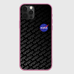 Чехол для iPhone 12 Pro NASA: Dark Space, цвет: 3D-малиновый
