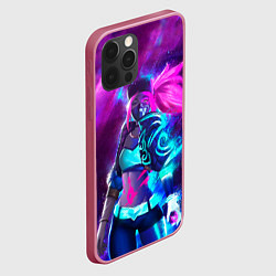 Чехол для iPhone 12 Pro KDA Akali, цвет: 3D-малиновый — фото 2