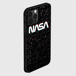 Чехол для iPhone 12 Pro NASA: Space Glitch, цвет: 3D-черный — фото 2