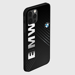 Чехол для iPhone 12 Pro BMW: Steel Line, цвет: 3D-черный — фото 2