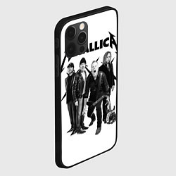 Чехол для iPhone 12 Pro Metallica, цвет: 3D-черный — фото 2