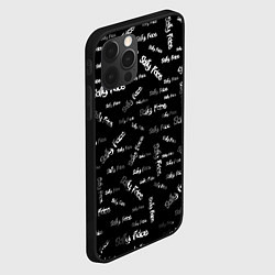 Чехол для iPhone 12 Pro Sally Face: Black Pattern, цвет: 3D-черный — фото 2