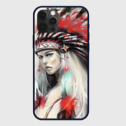 Чехол iPhone 12 Pro Индейская девушка