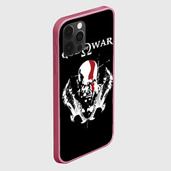 Чехол для iPhone 12 Pro God of War: Kratos, цвет: 3D-малиновый — фото 2
