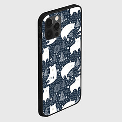 Чехол для iPhone 12 Pro Белые медведи, цвет: 3D-черный — фото 2