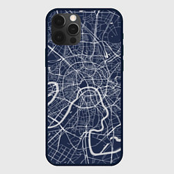 Чехол для iPhone 12 Pro Карта Москвы, цвет: 3D-черный