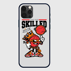 Чехол для iPhone 12 Pro Skilled and lucky ball, цвет: 3D-черный