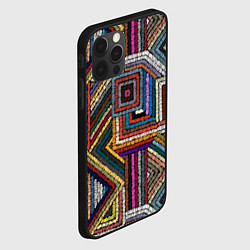 Чехол для iPhone 12 Pro Этнический ковровый орнамент, цвет: 3D-черный — фото 2