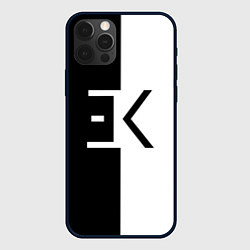 Чехол для iPhone 12 Pro Егор Крид: ЕК, цвет: 3D-черный