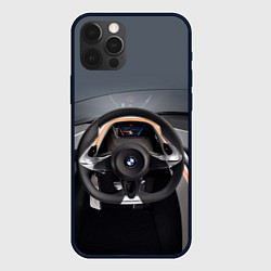 Чехол для iPhone 12 Pro BMW - salon, цвет: 3D-черный