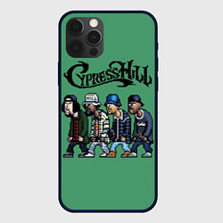Чехол для iPhone 12 Pro Cypress Hill - пиксели, цвет: 3D-черный