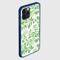 Чехол для iPhone 12 Pro Пышная растительность, цвет: 3D-тёмно-синий — фото 2