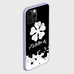 Чехол для iPhone 12 Pro ЧЁРНЫЙ КЛЕВЕР, цвет: 3D-светло-сиреневый — фото 2