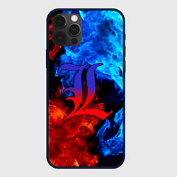 Чехол для iPhone 12 Pro L letter fire, цвет: 3D-черный