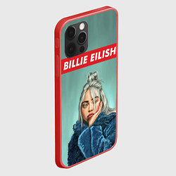 Чехол для iPhone 12 Pro Billie Eilish, цвет: 3D-красный — фото 2