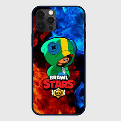 Чехол для iPhone 12 Pro Brawl Stars LEON, цвет: 3D-черный