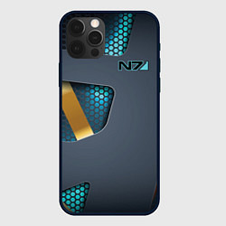 Чехол для iPhone 12 Pro Mass Effect N7, цвет: 3D-черный