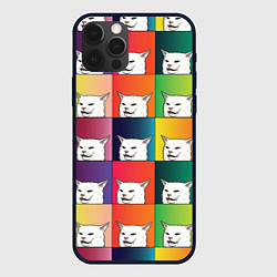 Чехол для iPhone 12 Pro Woman Yelling at Cat, цвет: 3D-черный