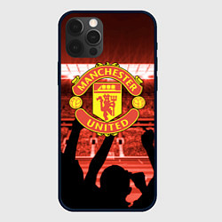 Чехол для iPhone 12 Pro Manchester United, цвет: 3D-черный