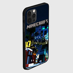 Чехол для iPhone 12 Pro MINECRAFT, цвет: 3D-черный — фото 2