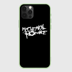 Чехол для iPhone 12 Pro My Chemical Romance spider, цвет: 3D-салатовый