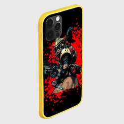 Чехол для iPhone 12 Pro Bloodhound 3D Black, цвет: 3D-желтый — фото 2