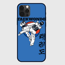 Чехол для iPhone 12 Pro Taekwondo, цвет: 3D-черный