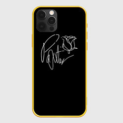 Чехол для iPhone 12 Pro ТИКТОКЕР - PAYTON MOORMEIE, цвет: 3D-желтый