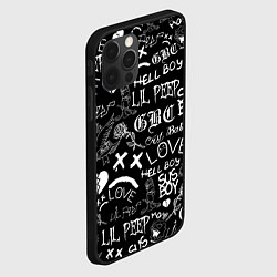 Чехол для iPhone 12 Pro LIL PEEP LOGOBOMBING, цвет: 3D-черный — фото 2