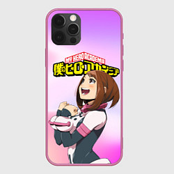 Чехол для iPhone 12 Pro MY HERO ACADEMIA, цвет: 3D-малиновый