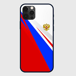 Чехол для iPhone 12 Pro Россия, цвет: 3D-черный