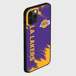 Чехол для iPhone 12 Pro LA LAKERS, цвет: 3D-черный — фото 2