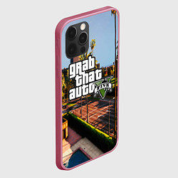 Чехол для iPhone 12 Pro GTA 5, цвет: 3D-малиновый — фото 2