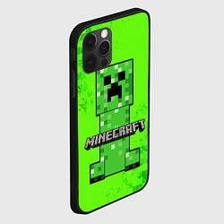 Чехол для iPhone 12 Pro MINECRAFT, цвет: 3D-черный — фото 2